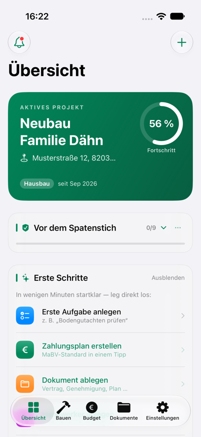 Übersicht mit Kennzahlen und Fristen