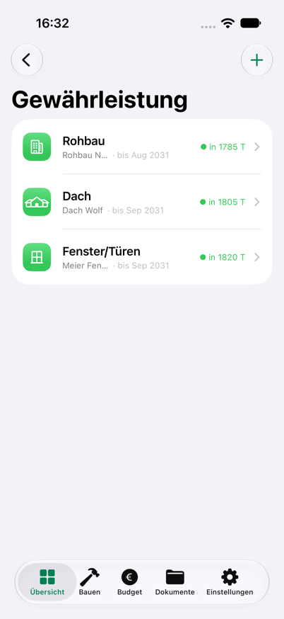 Gewährleistungsfristen